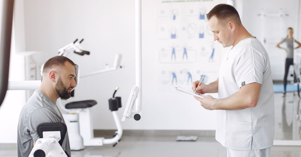 Pacijent na pregledu Ahilove tetive kod sportista